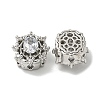 Brass Micro Pave Cubic Zirconia Beads KK-K378-06P-2