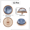 12Pcs ABS Plastic Shank Buttons BUTT-GF0003-47A-2