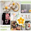 8Pcs Daisy Flower Wool Felt Fabric Costume Accessories AJEW-PH0008-82B-5