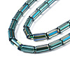 Electroplate Transparent Glass Beads Strands EGLA-T023-02-F04-3