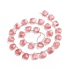 Cherry Quartz Glass Beads Strands G-E560-O01-2