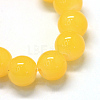 Baking Paint Imitation Jade Glass Round Bead Strands X-DGLA-Q021-6mm-30-2
