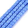 Opaque Glass Beads Strands GLAA-Q106-02A-B02-1