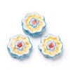 Handmade Porcelain Flower Beads PORC-J008-04A-1