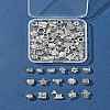 64Pcs 16 Styles Tibetan Style Alloy European Large Hole Beads FIND-FS0002-63-9