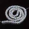Electroplate Glass Beads Strands X-EGLA-A034-T8mm-L19-2