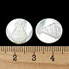 Carved Natural White Shell Cabochons SSHEL-N038-06B-03-3