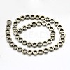 Flat Round Non-magnetic Synthetic Hematite Beads Strands G-D621-16-2