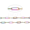 Ion Plating(IP) 304 Stainless Steel Paperclip Chains CHS-O010-03MC-4