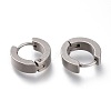 202 Stainless Steel Huggie Hoop Earrings EJEW-F262-02B-P-2