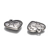 Heart with Word Little Sister 316 Surgical Stainless Steel Pendants STAS-I061-155-2