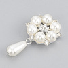 Alloy Rhinestone Flat Back Cabochons RB-S048-21S-1