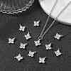 SHEGRACE Brass Cubic Zirconia Charms X-XGRQ4H448-680P-A-4