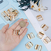 14Pcs Rectangle Alloy Buckles FIND-CY0002-02G-3