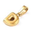 316L Surgical Stainless Steel Charms STAS-G315-01G-D-2