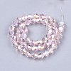 Electroplate Glass Beads Strands EGLA-Q118-6mm-B12-2