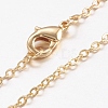Brass Chain Necklaces MAK-L009-04G-1