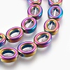 Electroplated Non-magnetic Synthetic Hematite Bead Strand G-E498-11A-1