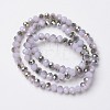 Electroplate Glass Beads Strands EGLA-A034-J8mm-S05-2