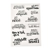 TPR Words Transparent Stamps DIY-G034-01J-2