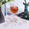 400Pcs 8 Colors Iron Hoop Earrings IFIN-FH0001-72B-4