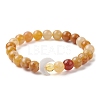 3Pcs 3 Style Natural Sodalite & Topaz Jade & Synthetic Imperial Jasper Round Beaded Stretch Bracelets Set BJEW-TA00409-2