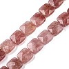 Natural Strawberry Quartz Beads Strands G-T138-153-4