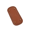 Oval PU Leather DIY Handbag Bottom PW-WG59289-08-1