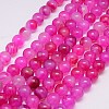 Natural Agate Beads Strands G-G583-10mm-M-2
