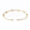 Brass Cuff Bangles BJEW-A134-05G-3