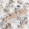 Iron Rhinestone Spacer Beads RB-A009-8MM-S-1