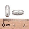 Letter Slider Beads for Watch Band Bracelet Making ALRI-O012-I-NR-3