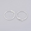 Brass Hoop Earrings X-EC108-2NFS-2