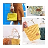 PU Leather Oval Long Bottom for Knitting Bag FIND-WH0032-01C-9