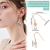 150Pcs Brass Round Beaded Earring Hooks KK-BBC0005-37-2