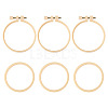 Plastic Imitation Bamboo Cross Stitch Embroidery Hoops TOOL-TADJ0001-03B-3