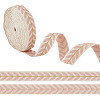 about 10.5~11 yards Ethnic Style Polycotton Jacquard Leaf Ribbons OCOR-GO0001-15B-1