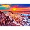 Oceanside Sunset Scenery DIY Diamond Painting Kit DIAM-PW0013-03H-1