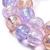Handmade Foil Lampwork Beads Strands FOIL-K003-06B-15-3