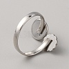 304 Stainless Steel Cuff Pad Ring Settings STAS-WH0027-46A-2
