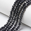 Opaque Solid Color Imitation Jade Glass Beads Strands X-EGLA-A044-P8mm-D18-1