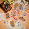 50Pcs Plastic Imitation Pearl and Porcelain Round Link Metal Virgin Cross Charm Rosary Bracelets BJEW-WA0001-07A-5