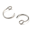 Non-Tarnish 304 Stainless Steel Clip on Nose Ring Findings STAS-P326-02P-1