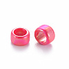 Opaque Acrylic European Beads X-TACR-S153-41I-2