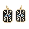 Brass Micro Pave Cubic Zirconia Pendants KK-Z146-16G-1
