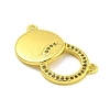 Real 18K Gold Plated Brass Micro Pave Cubic Zirconia Pendant KK-R159-42G-2