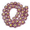 Handmade Millefiori Glass Bead Strands LAMP-N029-017D-19-2