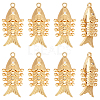 8Pcs Brass Pendants KK-BC0015-68G-1