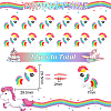 GOMAKERER 12Pcs Little Pony Silicone Beads SIL-GO0001-08-2