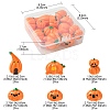 12Pcs 6 Styles Autumn Opaque Resin Pumpkin Cabochons RESI-YW0001-36-3
